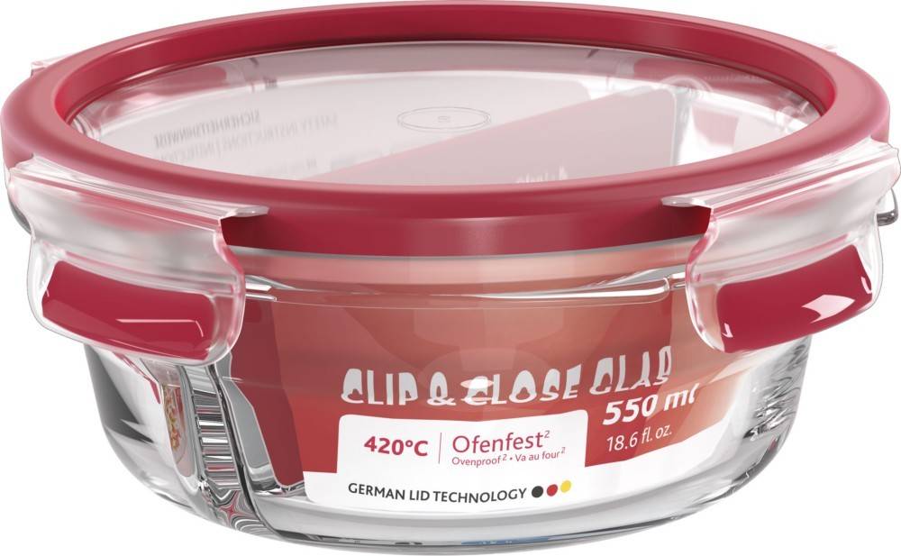 Emsa Frischhaltedose CLIP CLOSE Glas 0,5l