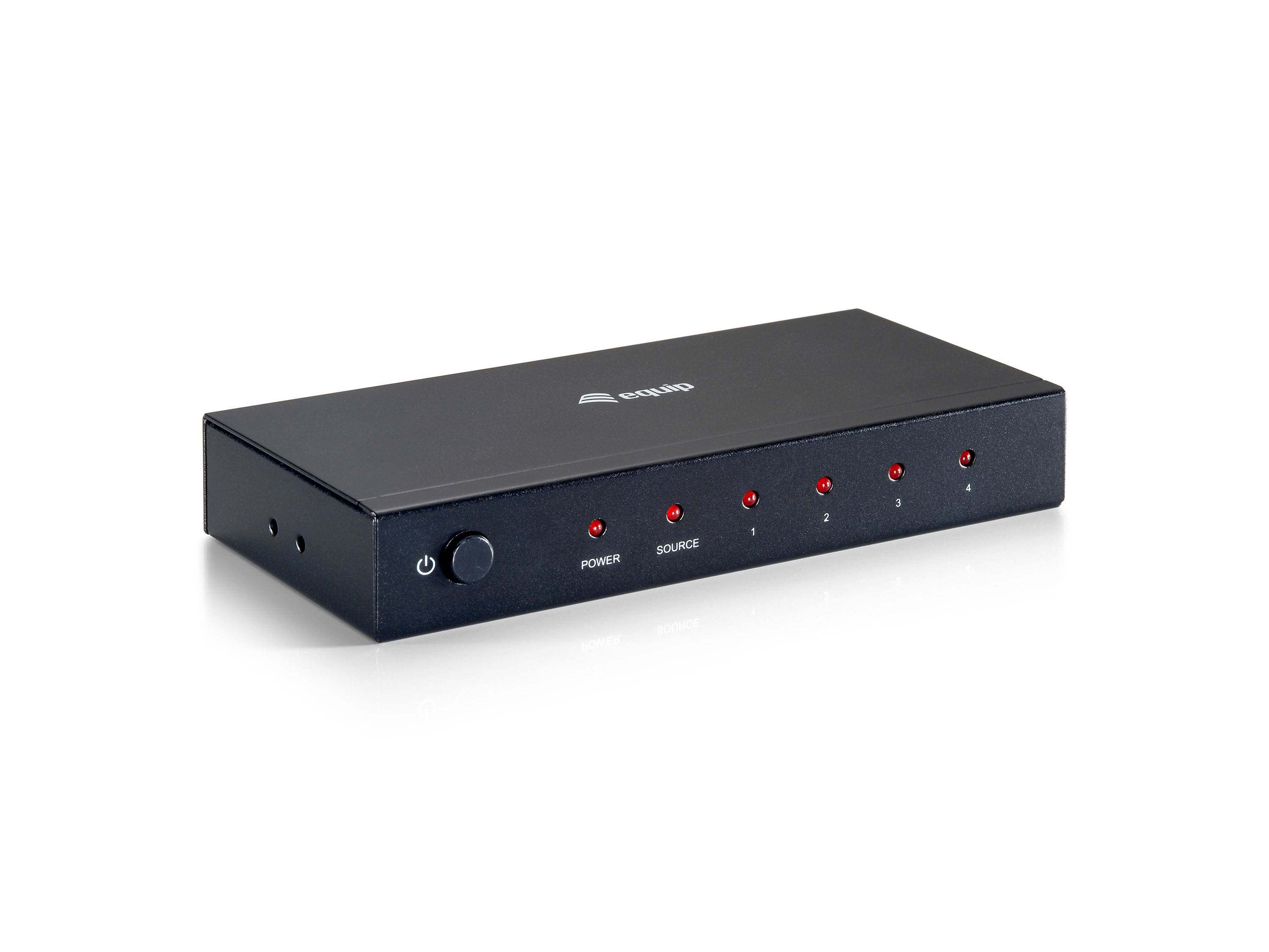 Equip 4-Port HDMI Splitter - Video/Audio-Schalter