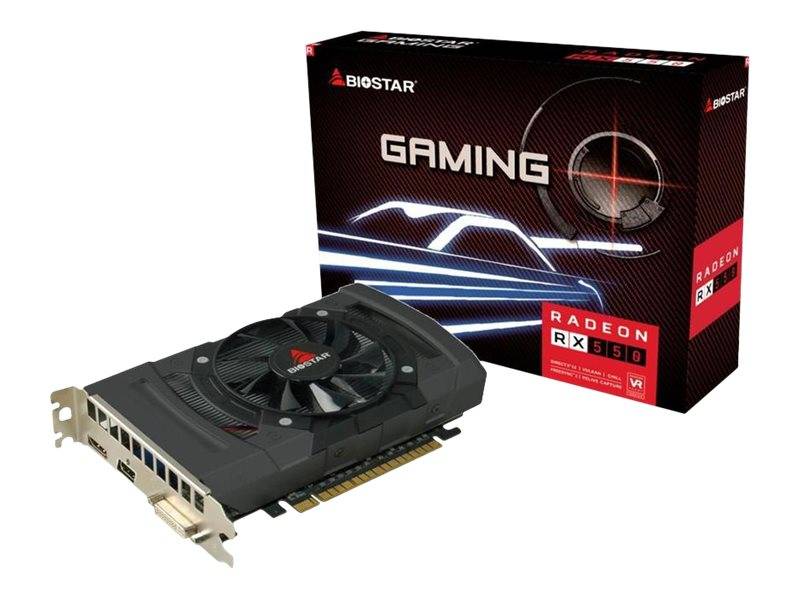 Biostar VA5505RF41 - Grafikkarten - Radeon RX 550 - 4 GB GDDR5 - PCIe 3.0 x16 -