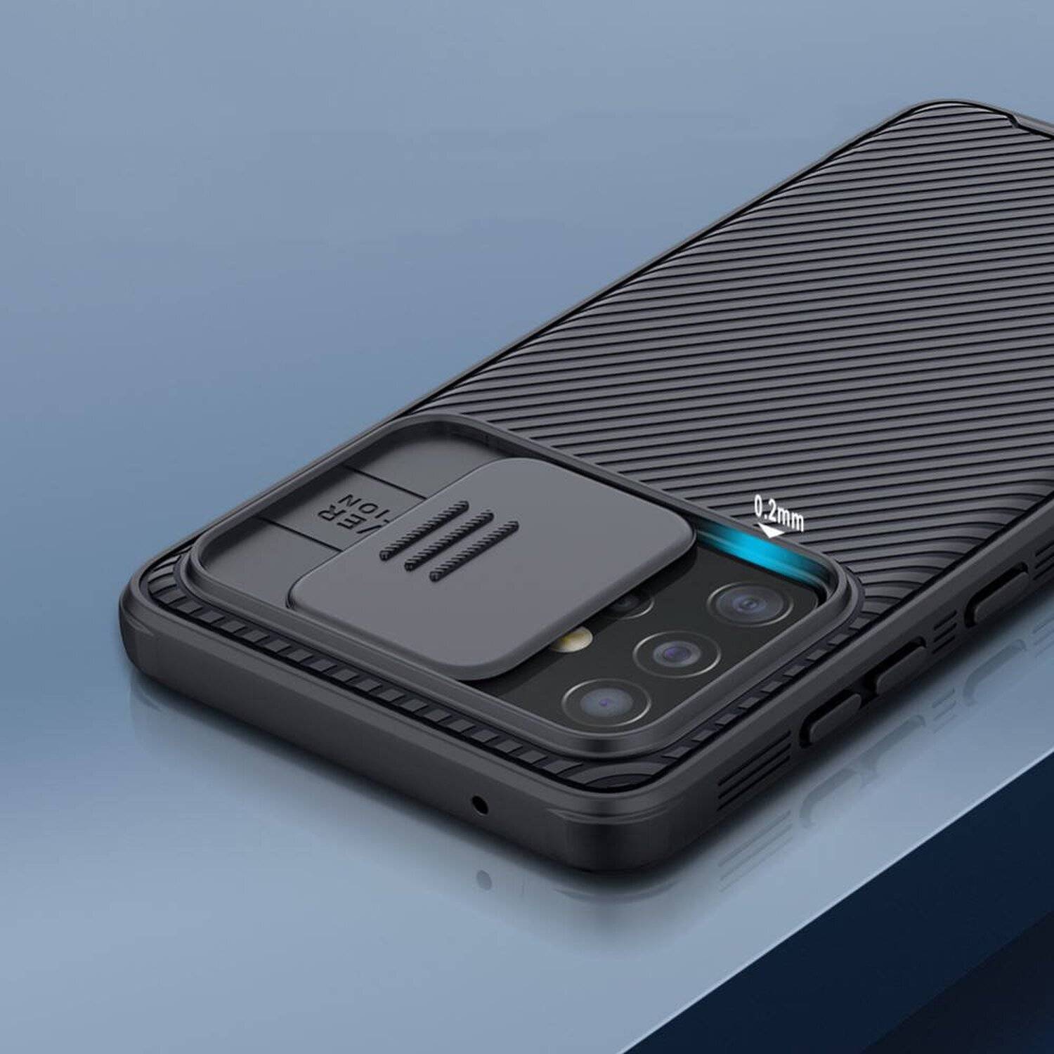 Nilkin CamShield Case Slim Handyhülle Schutzhülle mit Kameraschutz Kameraabdeckung für Samsung Galaxy A22 4G (A225F)