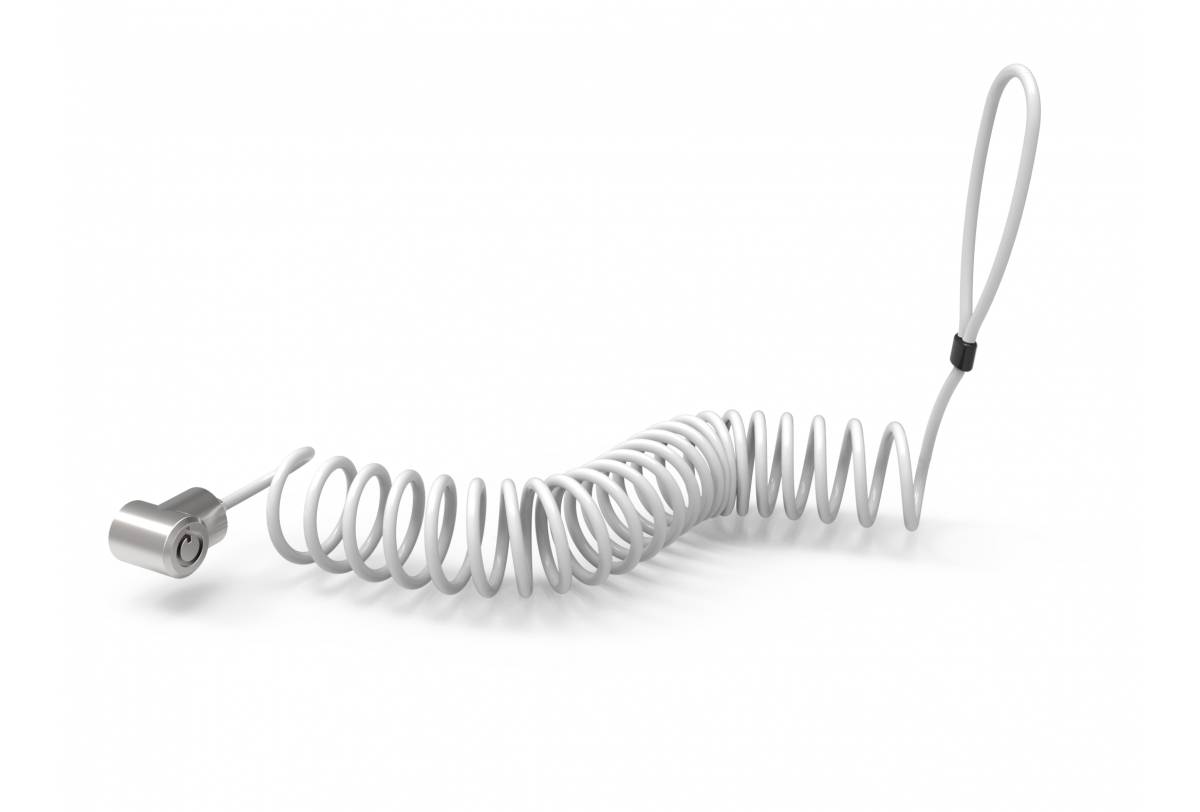 Compulocks Universal tablet secured with colied cable Lock