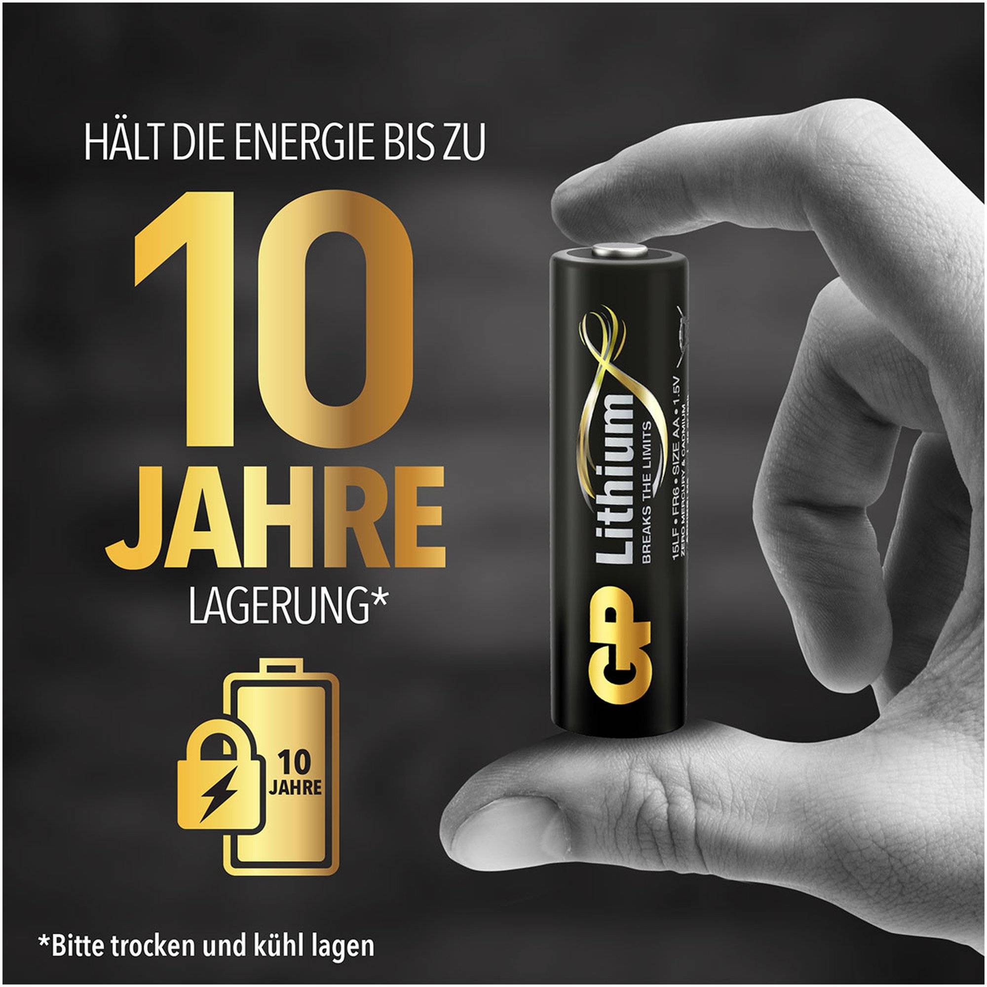 AA Batterie GP Lithium 1,5V 4 Stück