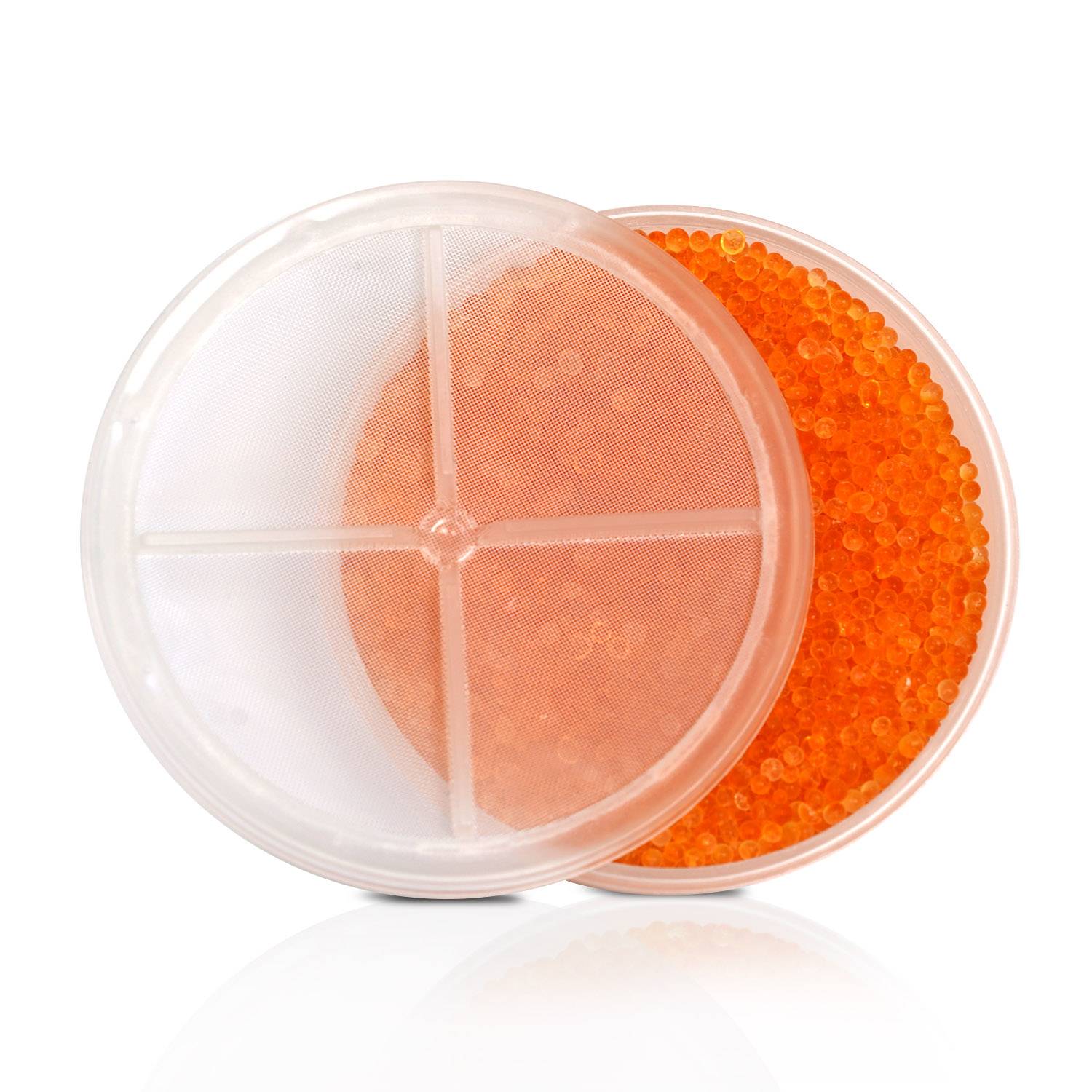 JB White Trockendose (Ø 8,5cm / H 6,5cm) mit 2 XXL Trockenkapseln (78mm / 40g) für Elektronik / Hörgerät / Otoplastik