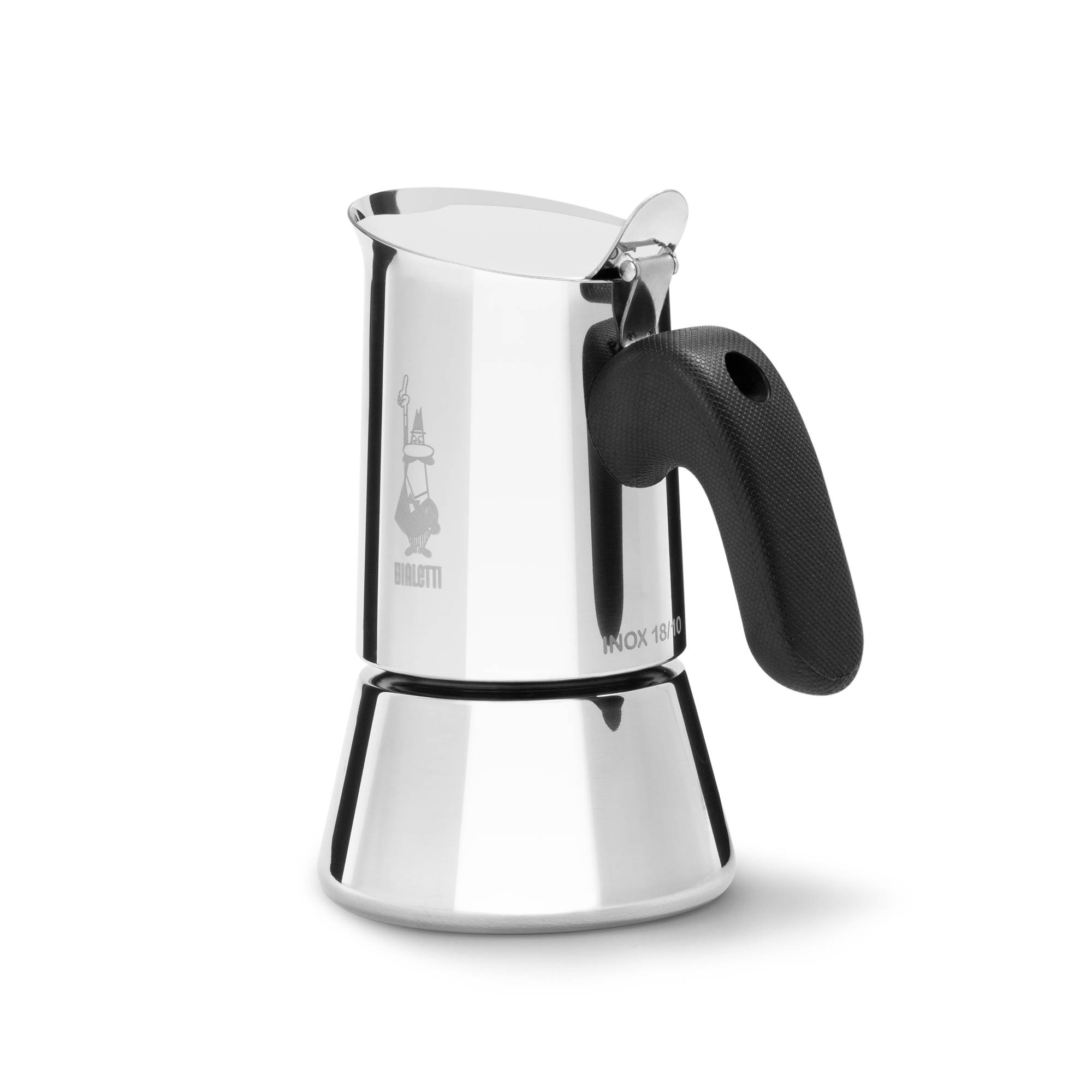 Bialetti Venus, Mokka-Kanne, Schwarz, Edelstahl, Edelstahl, 4 Tassen, Thermoplast, Venus