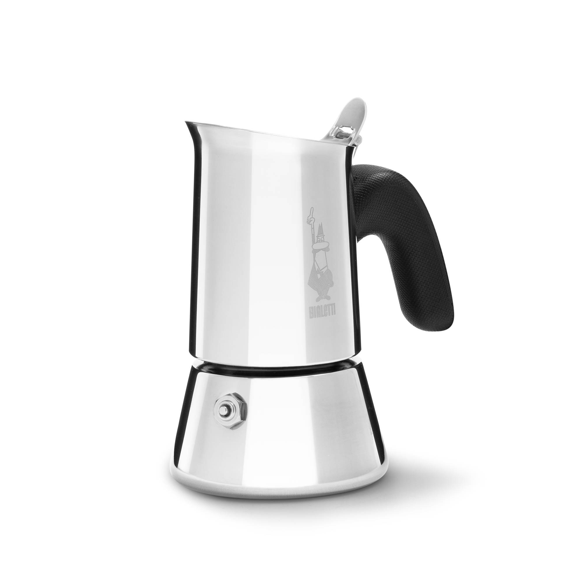 Bialetti Venus, Mokka-Kanne, Schwarz, Edelstahl, Edelstahl, 4 Tassen, Thermoplast, Venus