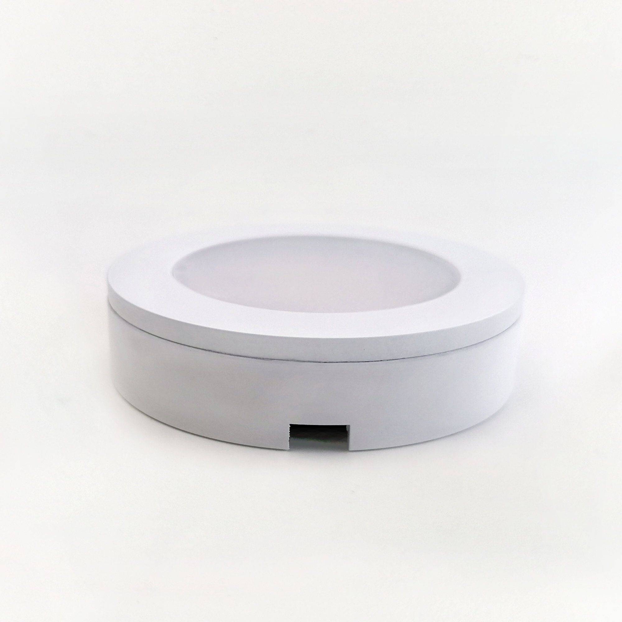 kalb | 3er Set LED Einbauspot Unterbauspot Aluminium Weiß 12VDC 3 Watt Warmweiß 6,3 cm ∅ Einbaustrahler für Möbel inkl. Aufsatzring