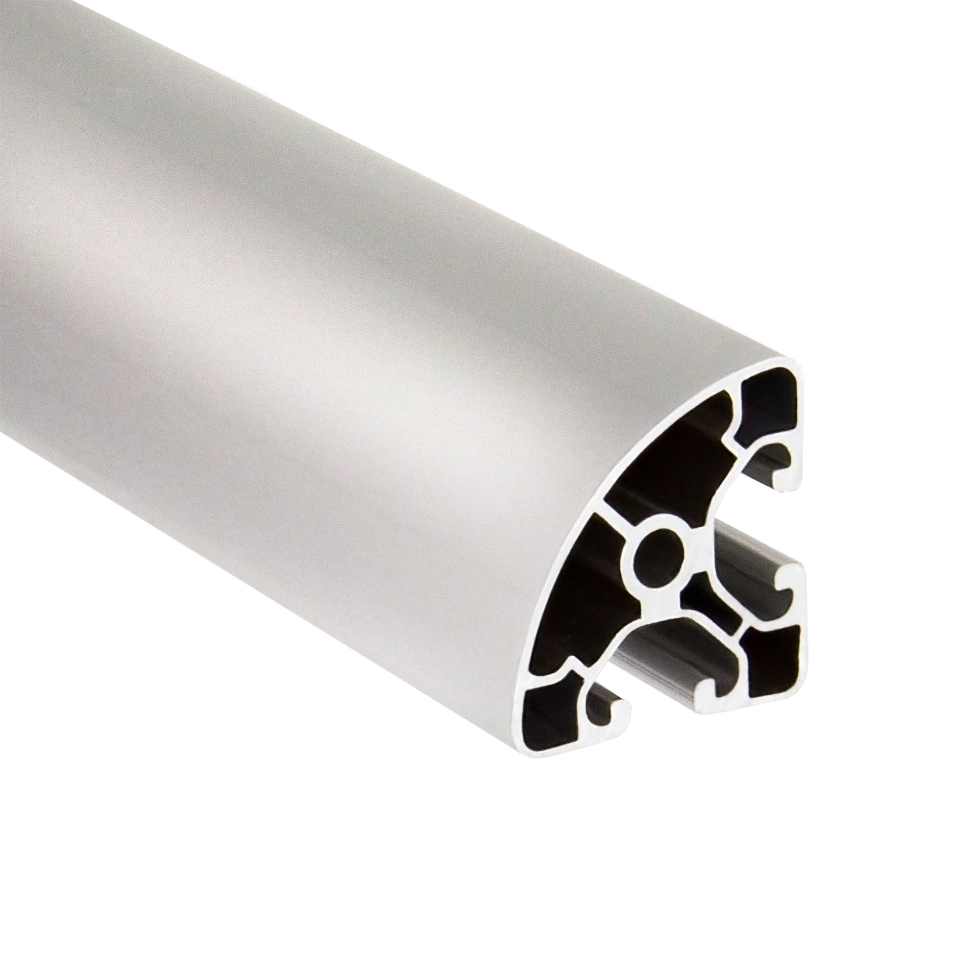 SCHMIDT systemprofile 2000mm Aluminium Profil 40x40mm Nut 8 Eckprofil Rund eloxiert 4040 Alu Konstruktionsprofil Aluprofil 2m