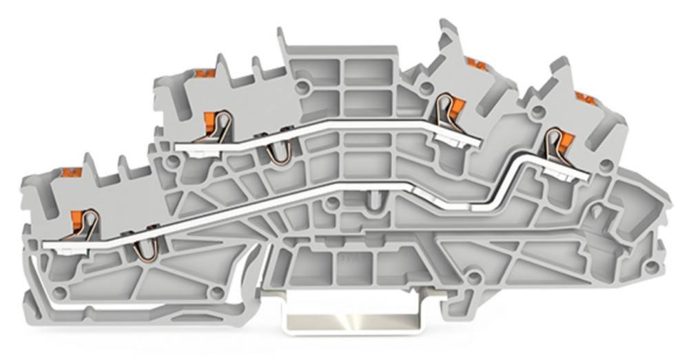 Querschnitt eines komplexen mechanischen Bauteils, der die internen Durchgangswege und Komponenten zeigt und das komplizierte Design für ein technisches Verständnis hervorhebt.
