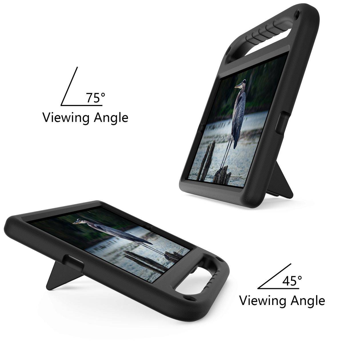 Für Xiaomi Pad 5 / Pad 5 Pro aufstellbare Outdoor Hybrid Schwarz 360 Grad mit Trage Rahmen Tablet Tasche Etuis Cover Case Schutz Robust Neu