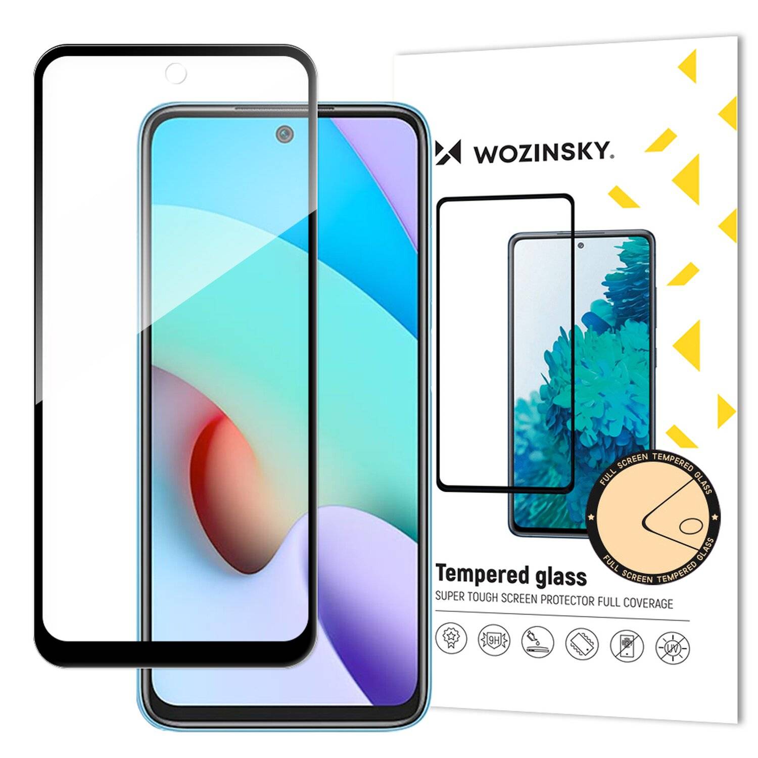 5D Schutz Glas kompatibel mit XIAOMI REDMI 10 Curved Schutz Folie Vollständig Klebend und Abdeckung