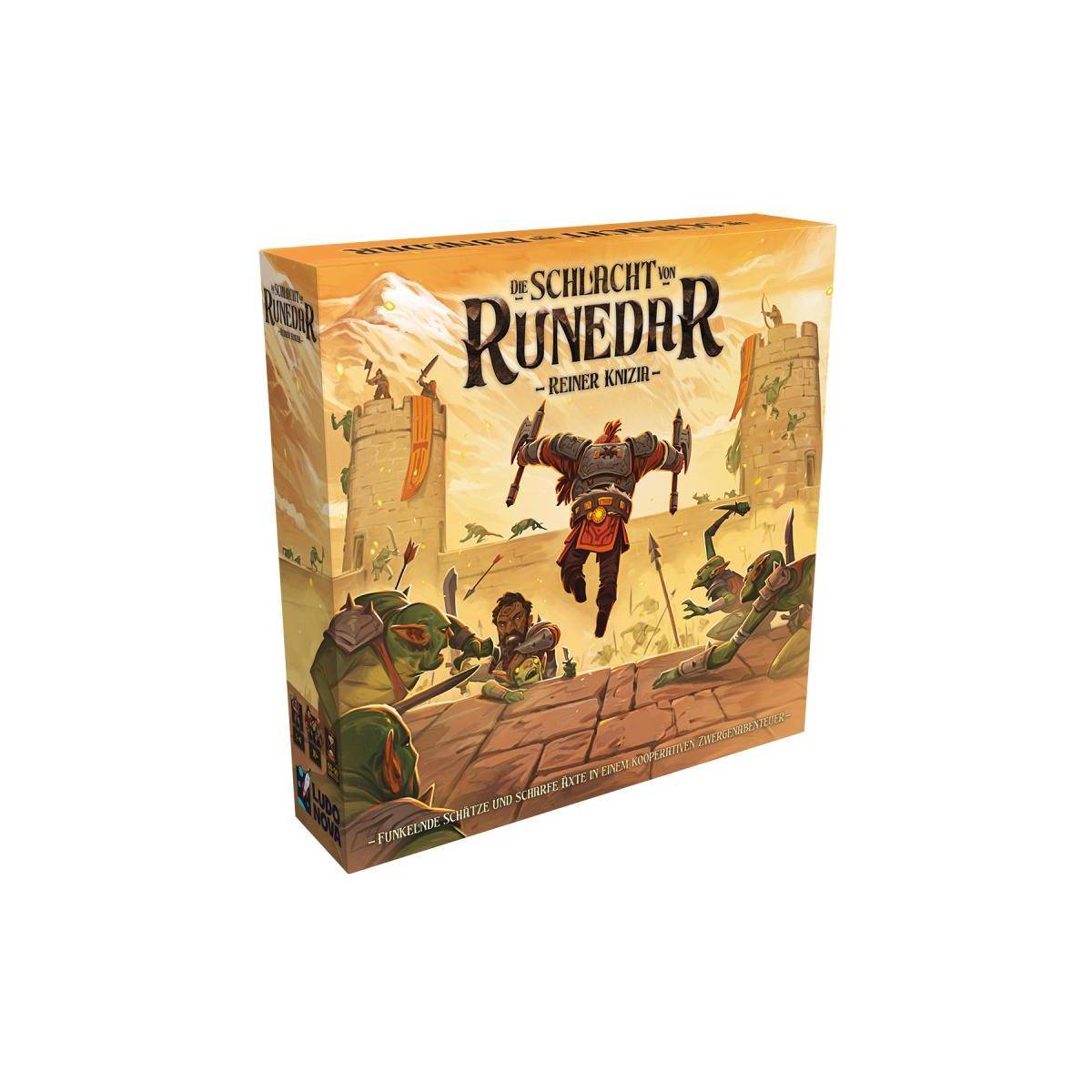 LUND0012 - Die Schlacht von Runedar - Brettspiel, 1-4 Spieler, ab 10 Jahren (DE-Ausgabe)