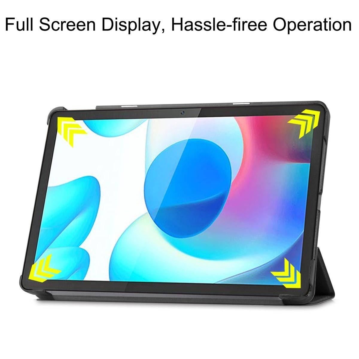 Für Oppo Realme Pad 10.4 3folt Wake UP Smart Cover Tablet Tasche Etuis Hülle Case Schutz Motiv 1