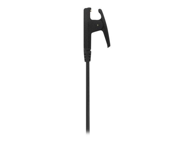 Ein schwarzes Kabel mit einem T-förmigen Clip an einem Ende, wahrscheinlich zum Befestigen von Etiketten oder zum Festhalten kleiner Gegenstände geeignet.