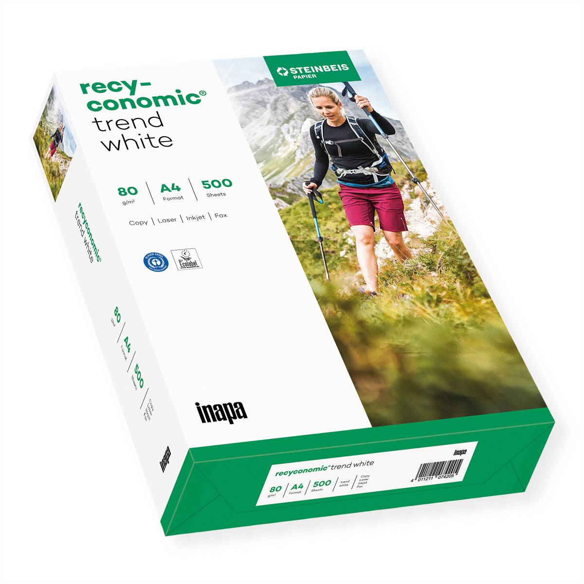 PAPYRUS - Recyconomic Tr.wh 80g/m? 500Bl. A4| Trend White - 80 g/m? - A4 - 80 g/m² - A4