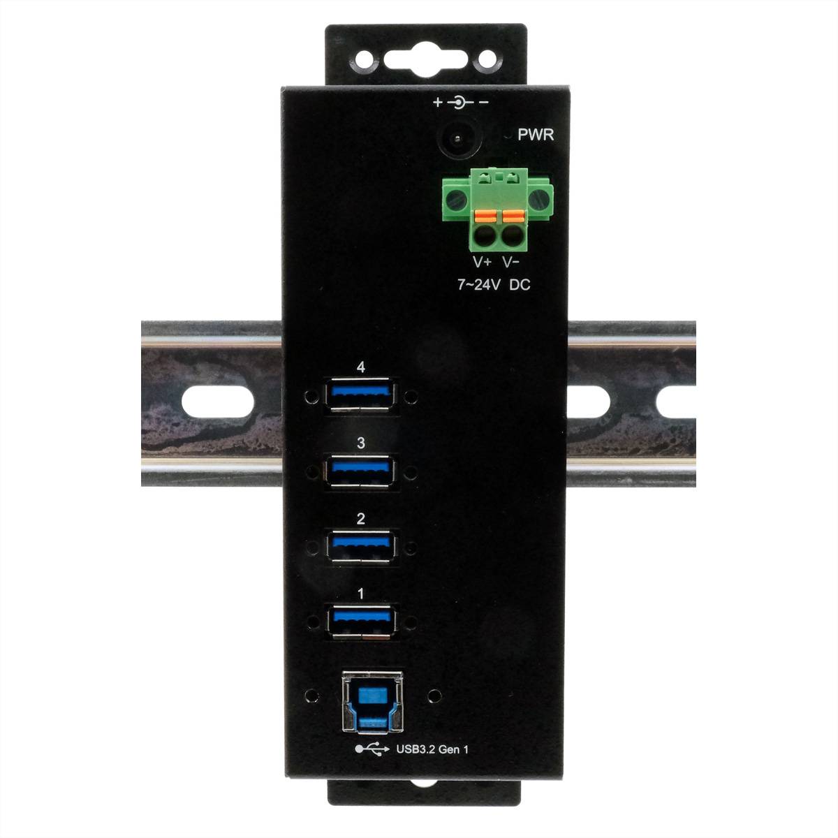 EXSYS EX-1186HMVS-2 4 Port USB 3.2 Gen 1 HUB mit 15KV ESD Überspannungs-Schutz