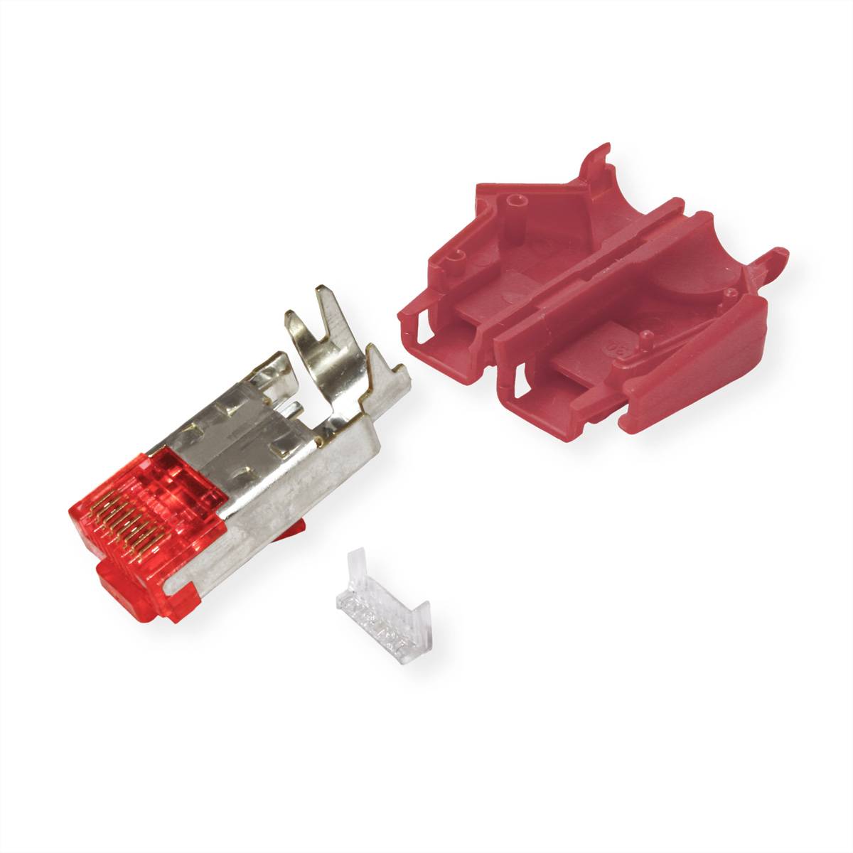 HiRose TM21 Stecker geschirmt, Tülle rot, 50 Stück