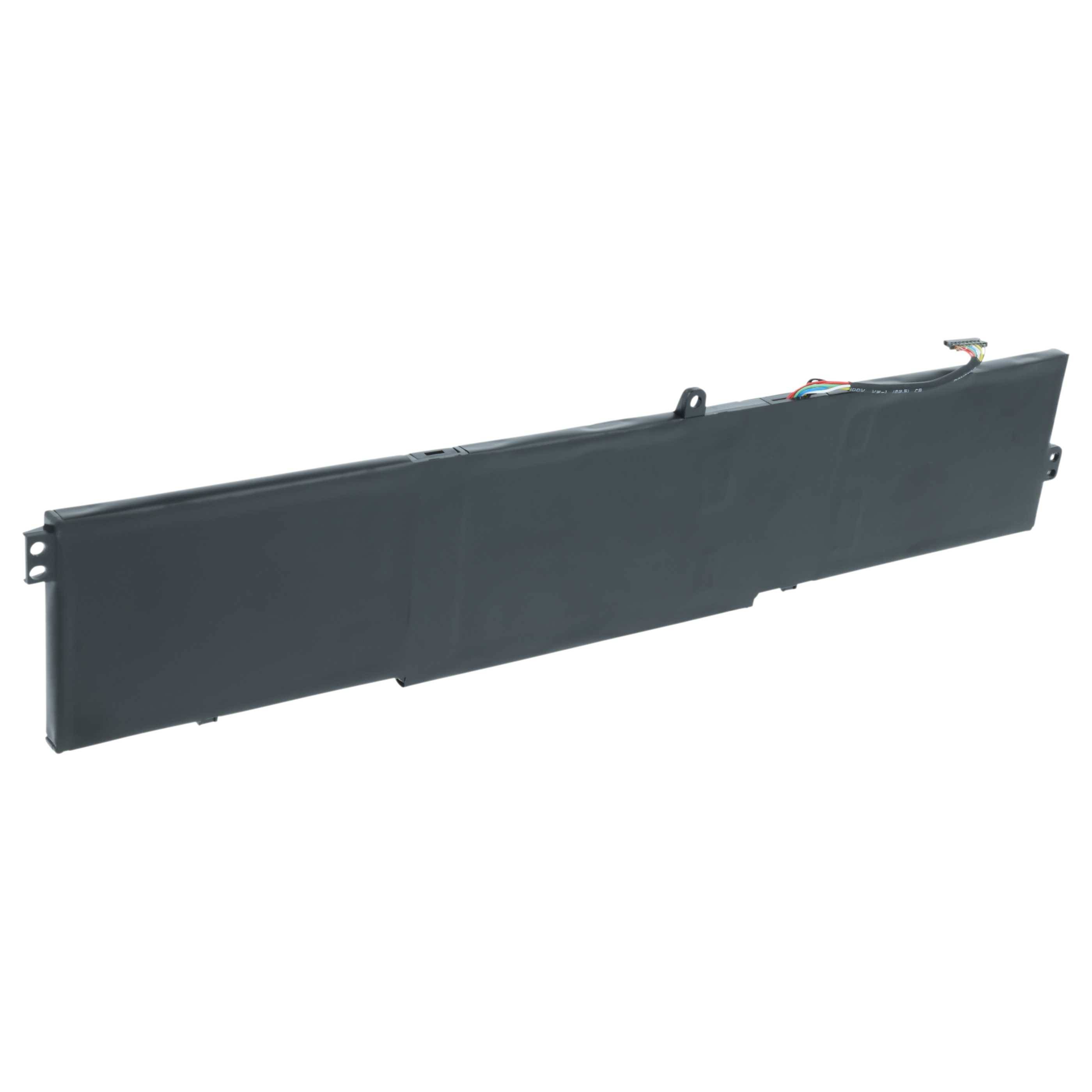 Ein schwarzes wiederaufladbares Batteriepack mit rechteckiger Form, entwickelt zur Verwendung in elektronischen Geräten.