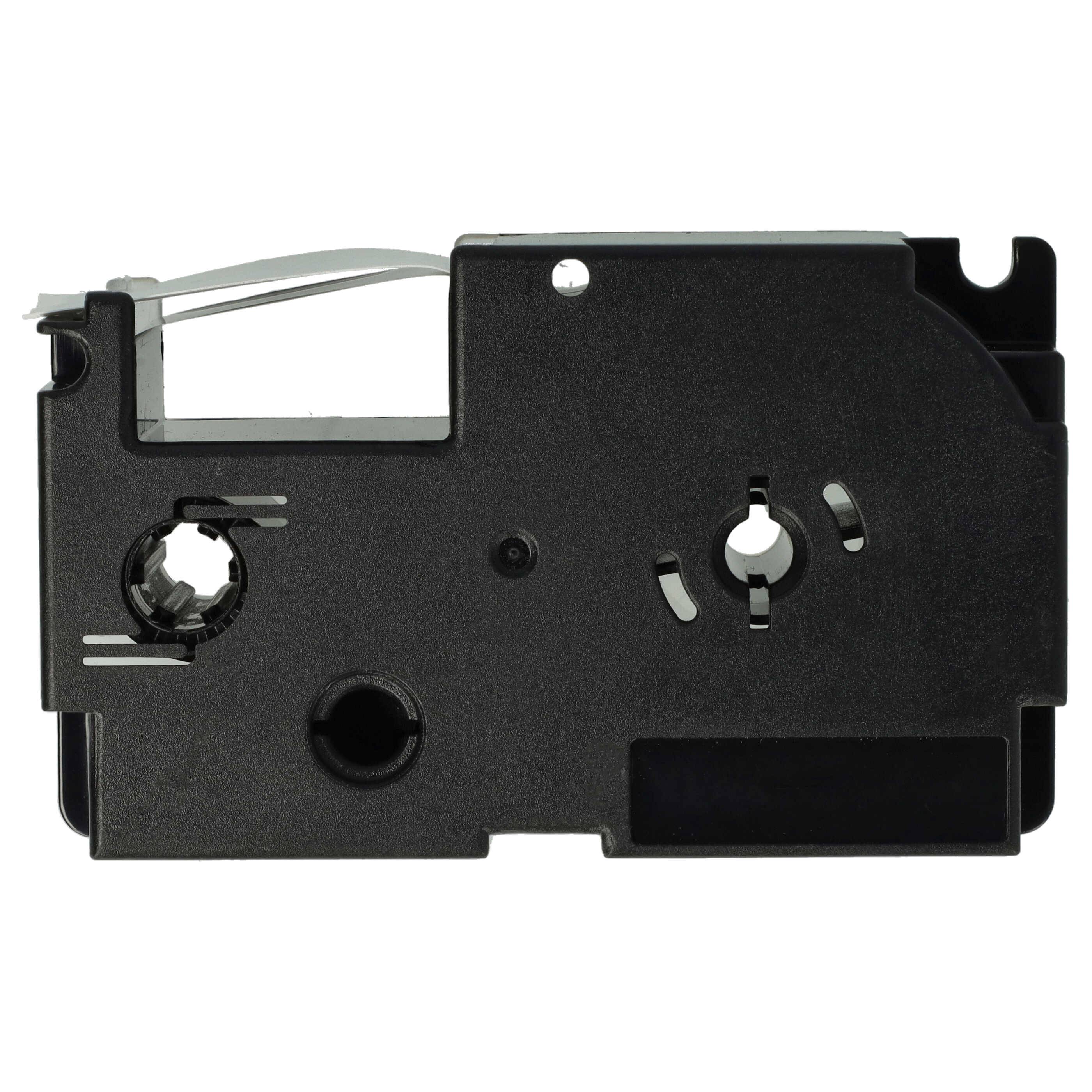 vhbw 50x Schriftband-Kassette kompatibel mit Casio KL-8200, KL-8100, KL-200E, KL-7400, KL-820, CW-L300 Etiketten-Drucker 8m x 24mm Schwarz auf Weiß