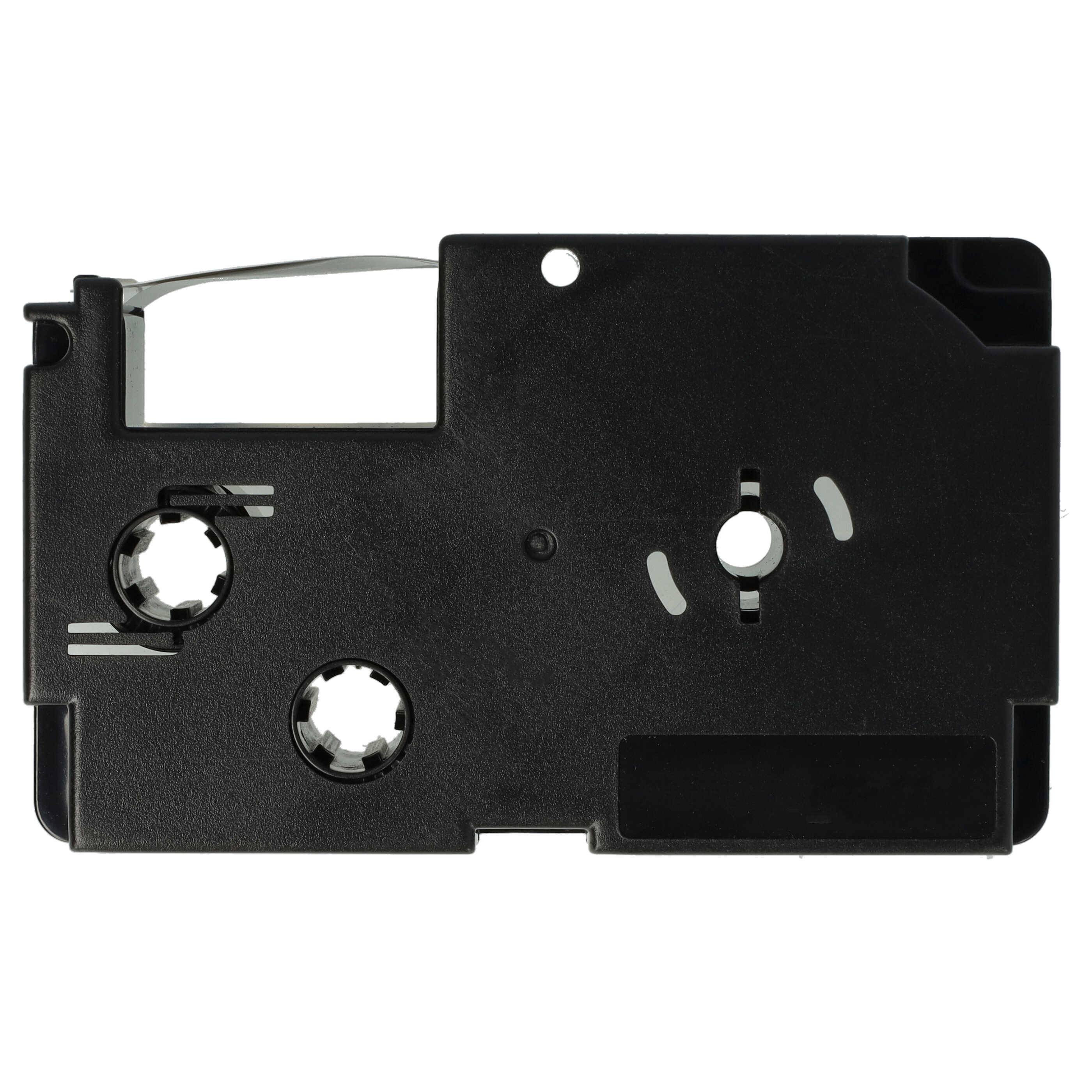 vhbw 5x Schriftband-Kassette kompatibel mit Casio KL-2000 | KL-300, KL-70E, KL-200E, KL-60, KL-7000 Etiketten-Drucker 8m x 18mm Schwarz auf Weiß