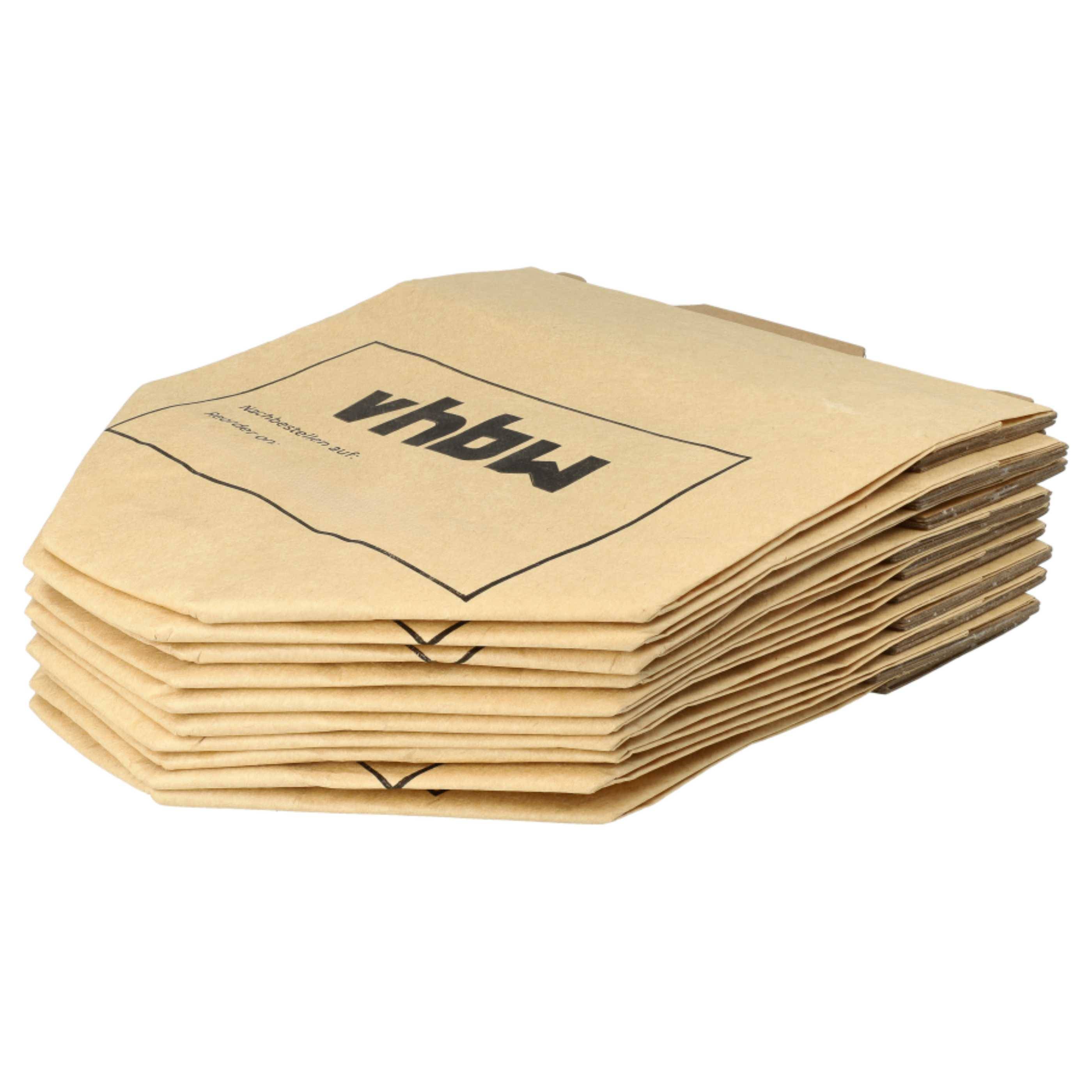 vhbw 50x Staubsaugerbeutel kompatibel mit Vorwerk Kobold VK130, VK131, VK 130, VK 131, VK130SC Staubsauger - Papier, 24,5cm x 20,5cm, braun