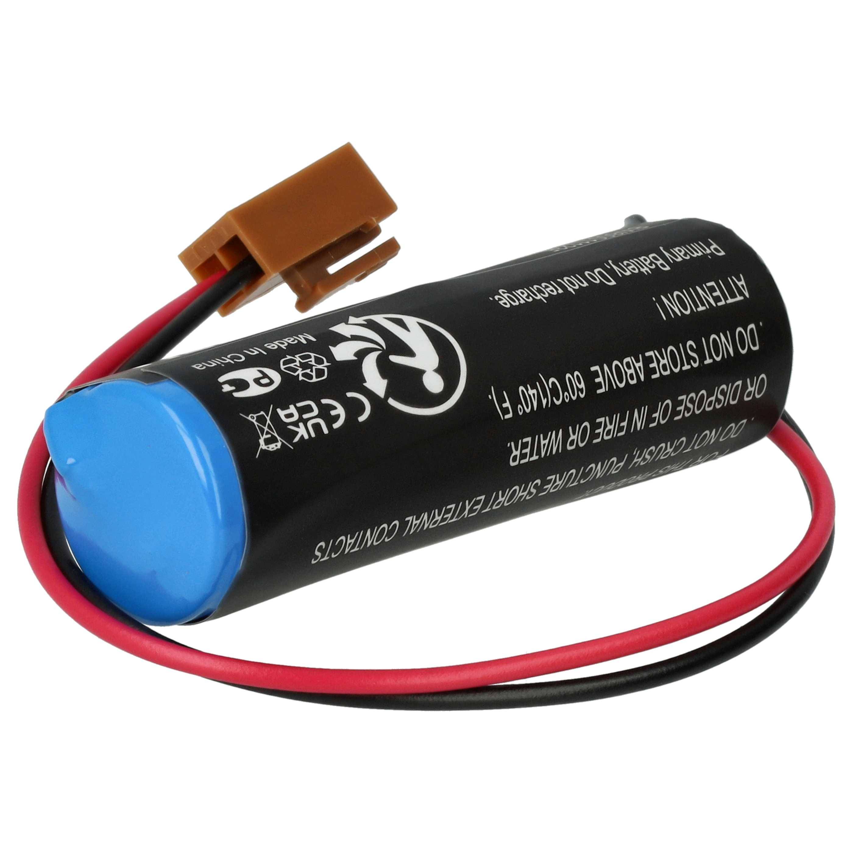vhbw Batterie kompatibel mit Mitsubishi ER6V C4 Messgerät (2000 mAh, 3,6 V, Li-MnO2)