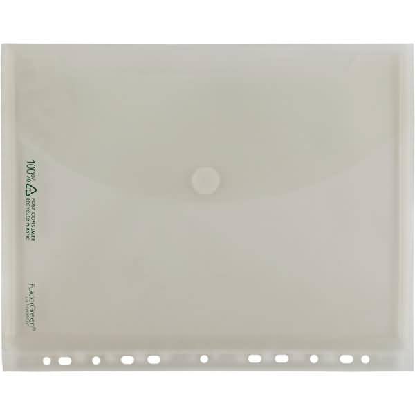 Sichttasche Dehnfalte Abheftrand A4 transparent klar Recycling-PP