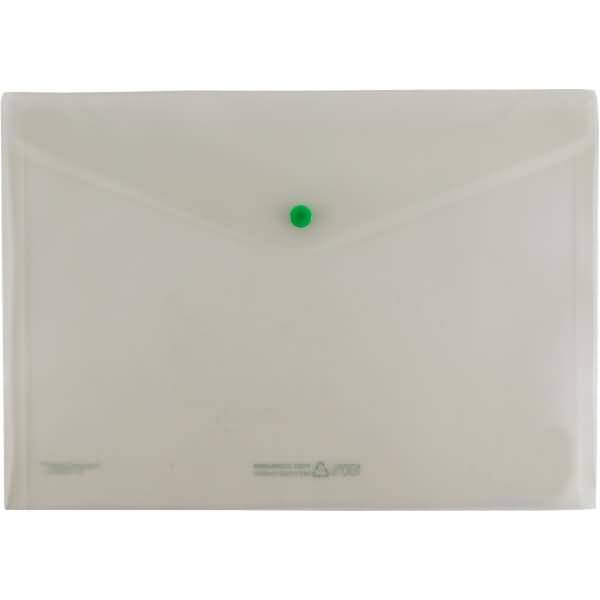 Sichttasche A4 Druckknopf transparent farblos Recycling-PP