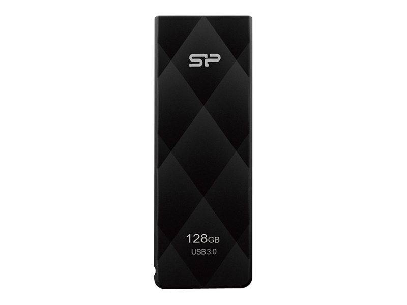 Schwarzes SP USB 3.0-Speicherlaufwerk mit der Bezeichnung „128GB