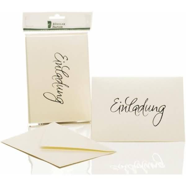 Einladung B6 hoch doppelt VE=5/5 candle light mit Prägung gold