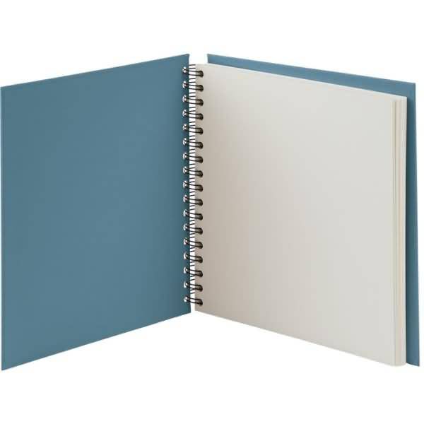 Fotoalbum Wire-O 60 Seiten 230x230mm denim/offwhite