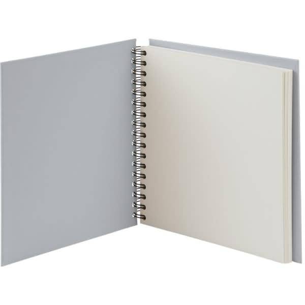 Fotoalbum Wire-O 60 Seiten 230x230mm Stone/offwhite