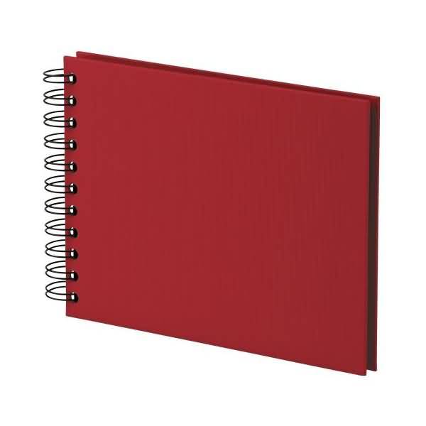 Fotoalbum Whire-O 40 Seiten 195x145mm rot/schwarz