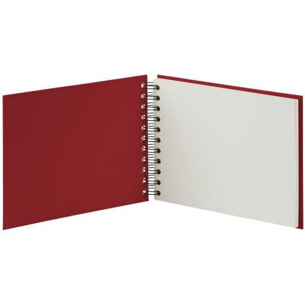 Fotoalbum Whire-O 40 Seiten 195x145mm rot/offwhite