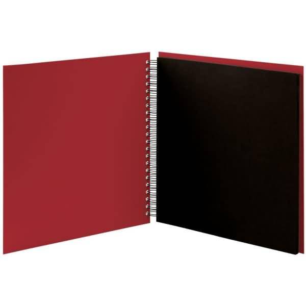 Fotoalbum Whire-O 60 Seiten 290x290mm rot/schwarz