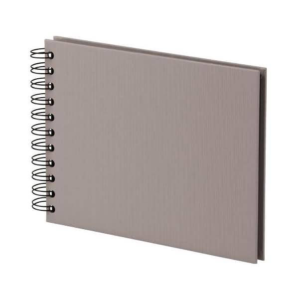 Fotoalbum Whire-O 40 Seiten 195x145mm taupe/schwarz