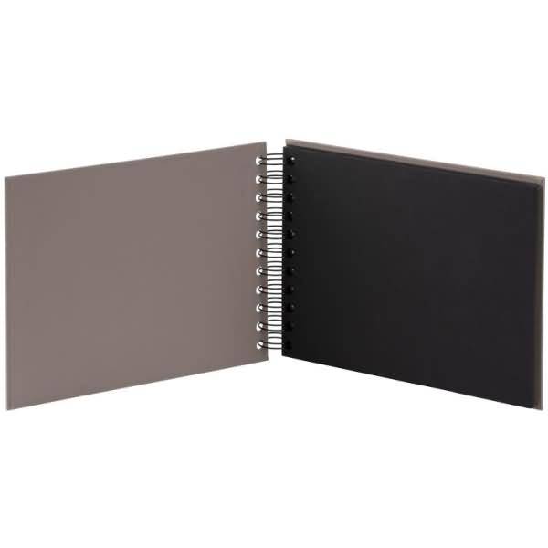 Fotoalbum Whire-O 40 Seiten 195x145mm taupe/schwarz