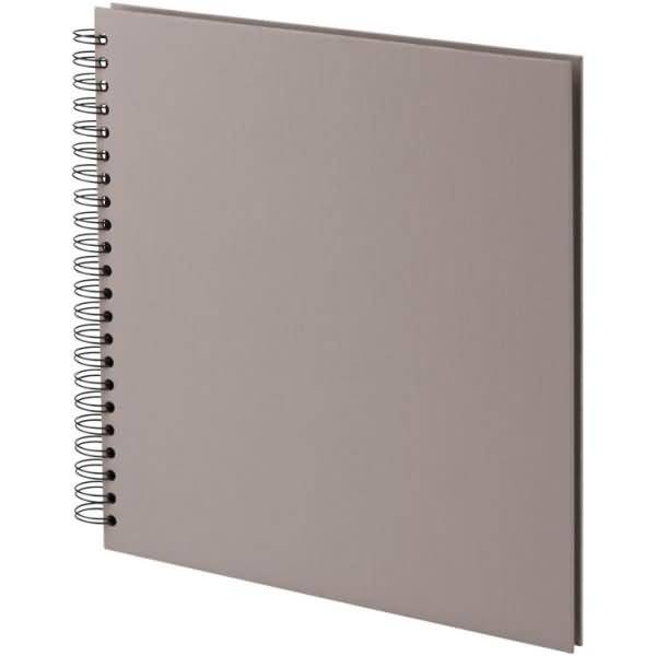 Fotoalbum Whire-O 60 Seiten 290x290mm taupe/schwarz