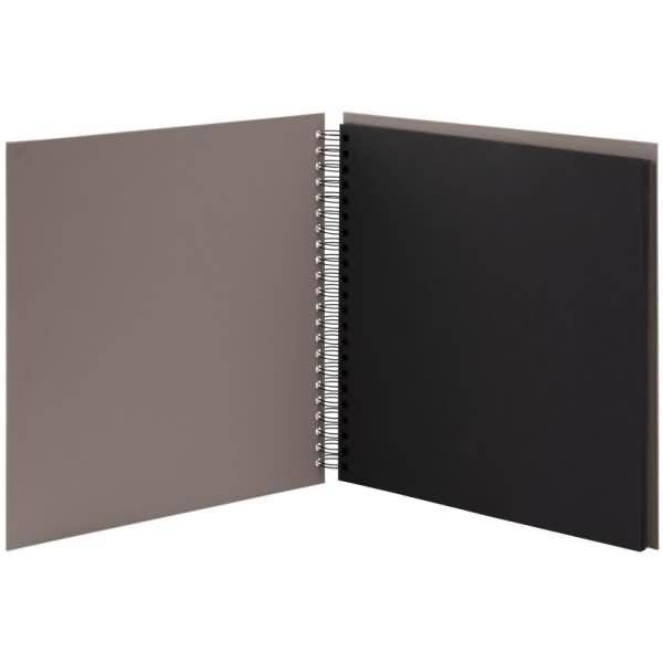 Fotoalbum Whire-O 60 Seiten 290x290mm taupe/schwarz