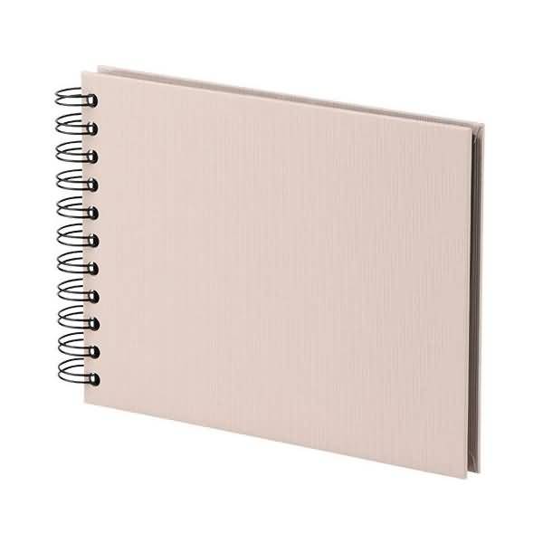 Fotoalbum Whire-O 40 Seiten 195x145mm powder/schwarz
