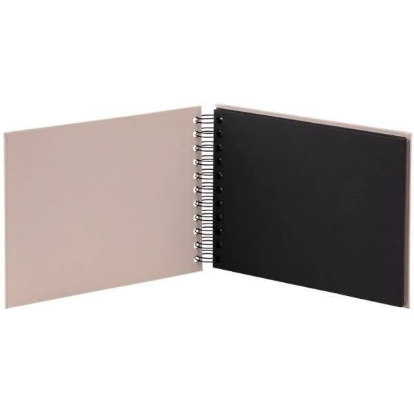 Fotoalbum Whire-O 40 Seiten 195x145mm powder/schwarz
