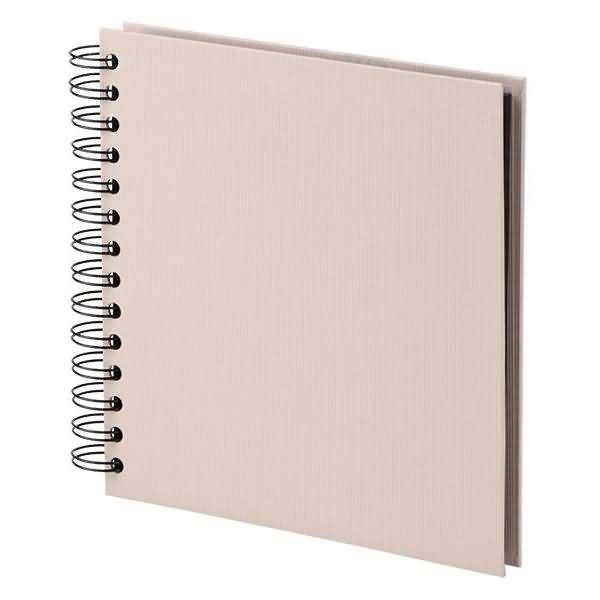 Fotoalbum Whire-O 60 Seiten 180x180mm powder/schwarz