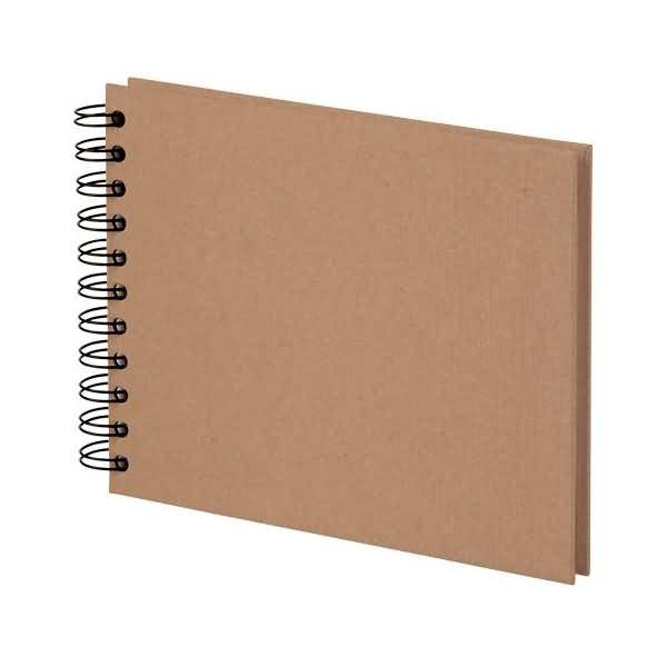 Fotoalbum Whire-O 40 Seiten 195x145mm kraft/offwhite