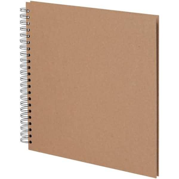 Fotoalbum Whire-O 60 Seiten 290x290mm kraft/schwarz