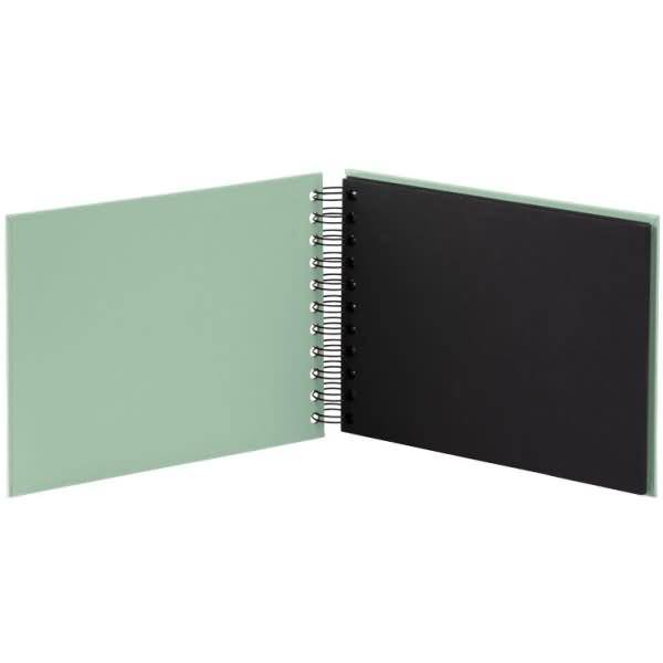 Fotoalbum Whire-O 40 Seiten 195x145mm mint/schwarz