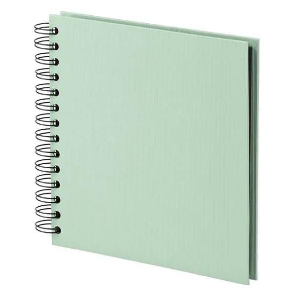 Fotoalbum Whire-O 60 Seiten 180x180mm mint/schwarz