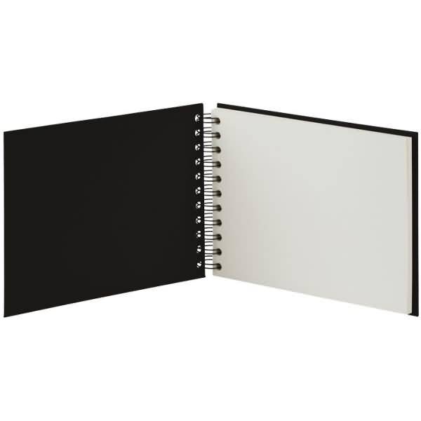 Fotoalbum Whire-O 40 Seiten 195x145mm schwarz/offwhite