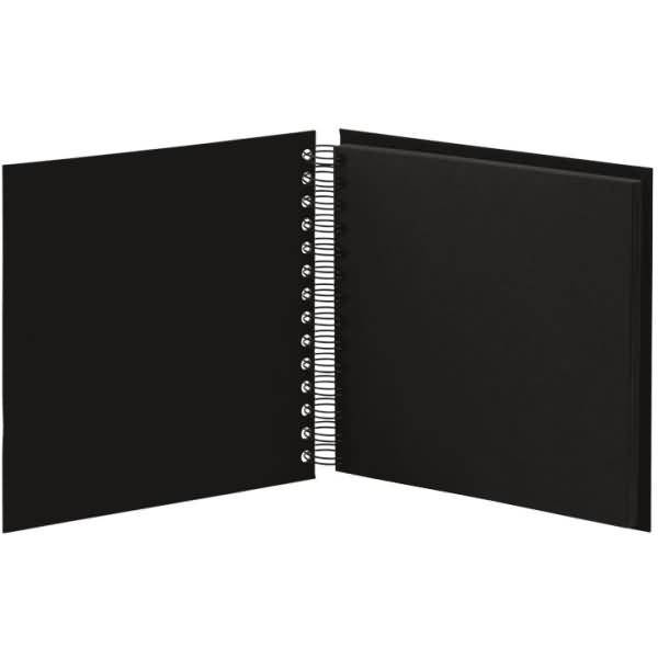 Fotoalbum Whire-O 60 Seiten 180x180mm schwarz/schwarz