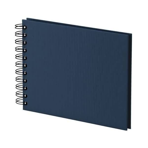 Fotoalbum Whire-O 40 Seiten 195x145mm navy/schwarz