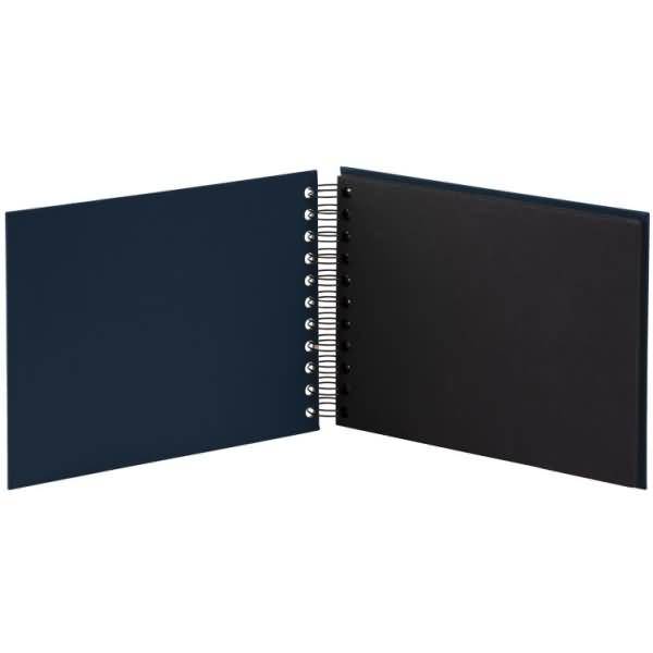 Fotoalbum Whire-O 40 Seiten 195x145mm navy/schwarz