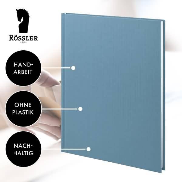 Notizbuch gebunden A4 96 Blatt denim